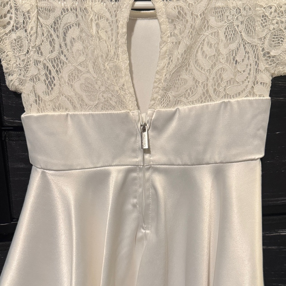 Calvin Klein Cream Lace Kids Dress - Picture 5 of 7